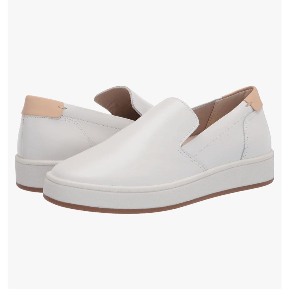 Lucky Brand White Leather Comfort Wedge Sneakers 10